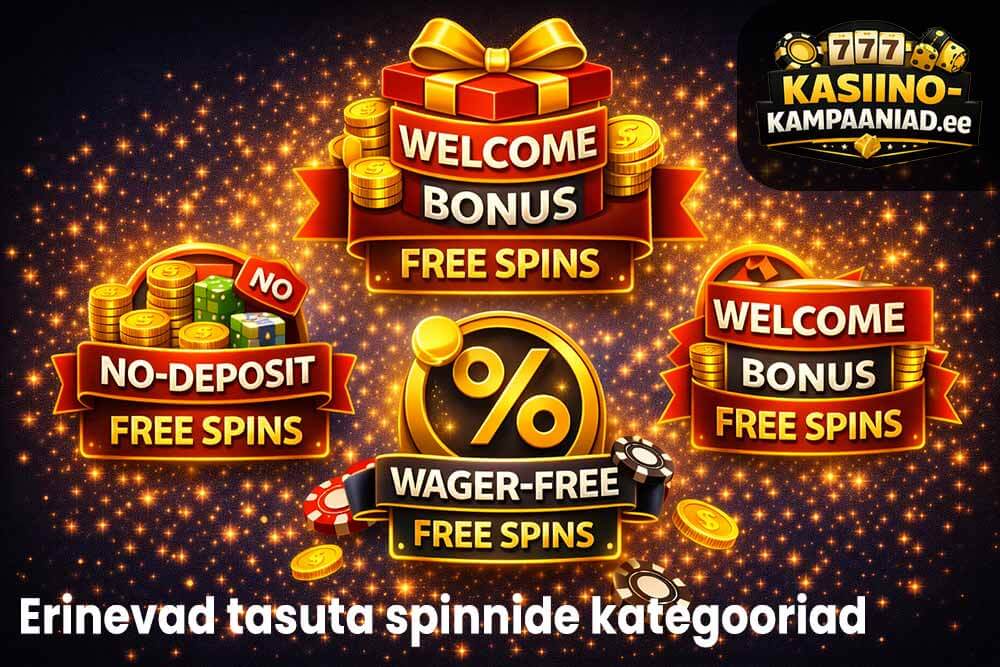 Tasuta spinnide erinevad tüübid