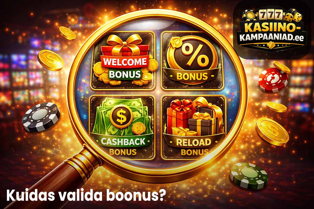 Kuidas valida kasiinoboonus
