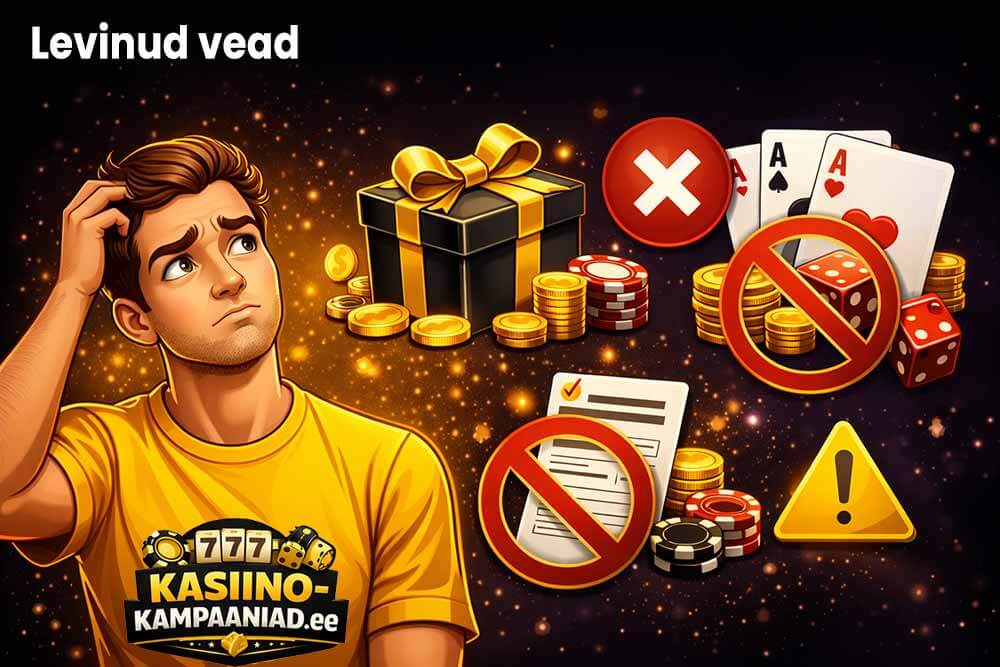 Levinud vead kampaaniate kasutamisel kasiinos